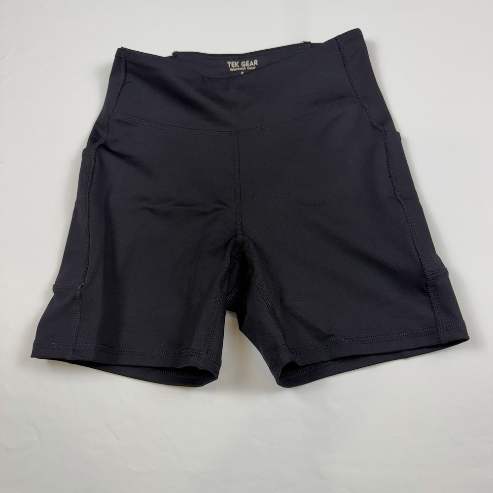 Tek Gear Ultrastrech‎ Bike Short with Pockets-Black-Ladies SZ Small-Active-NWOT